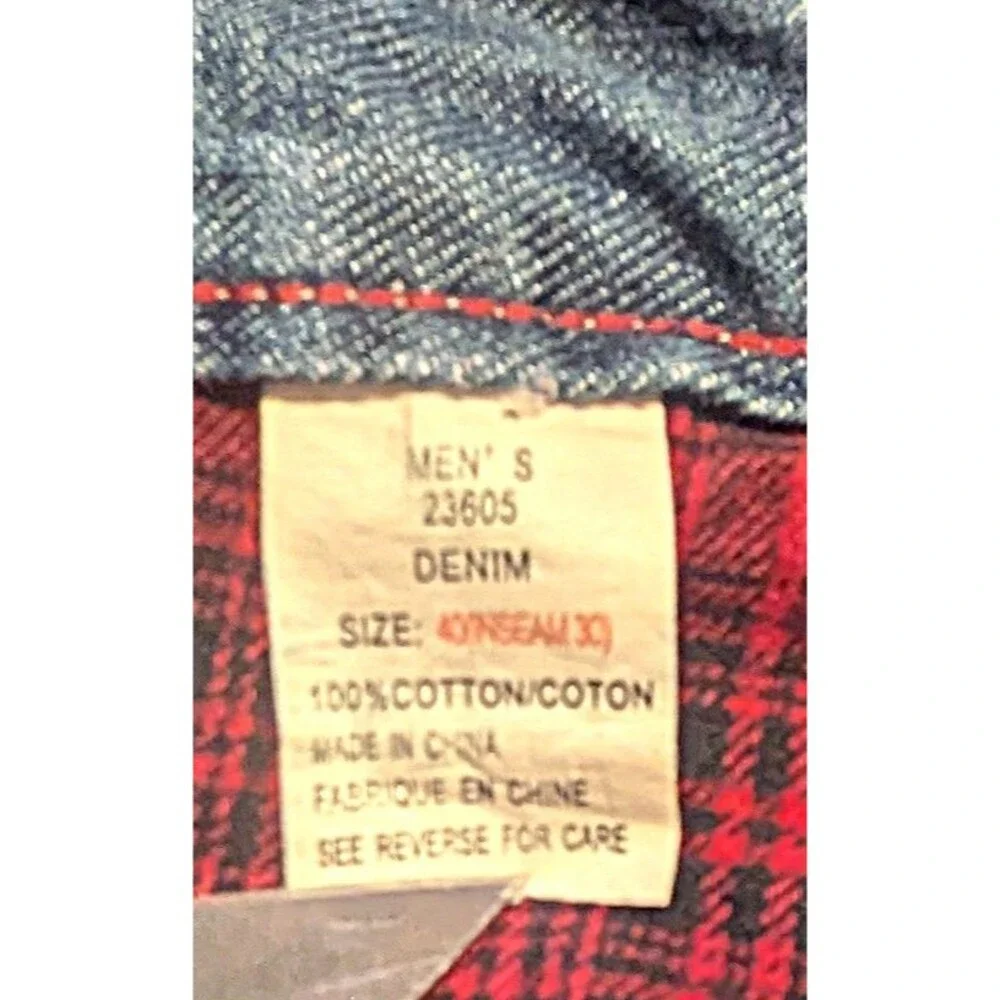 Woolrich  Flannel Lined Denim Jeans 40x30 Men’s Blue Lined  Jeans VTG